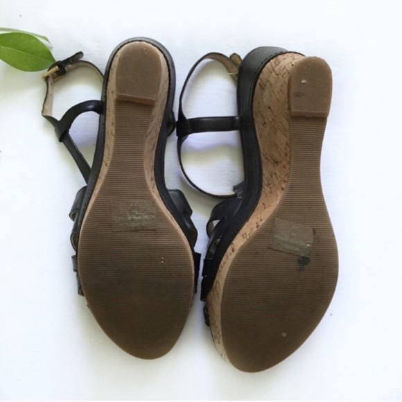 Guess Lattice Cork Wedge Sandals - Picture 4 of 5